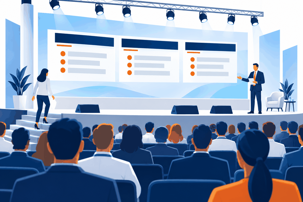 Lissage des slides pour une convention ou un séminaire d'entreprise